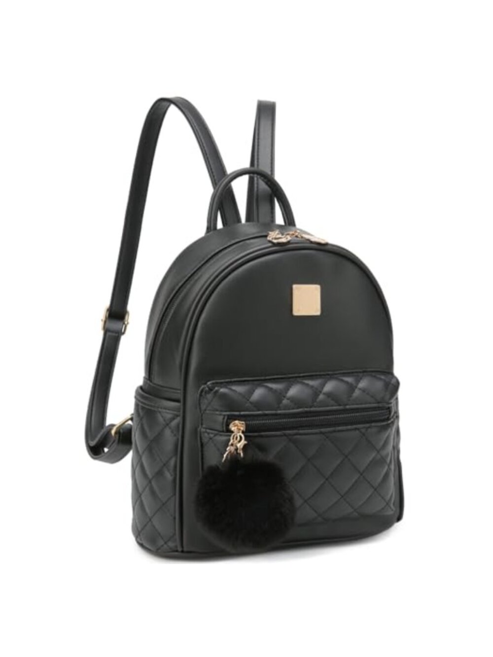 Plaid Mini Backpack Purse Faux Leather Small Cute Travel Daypack